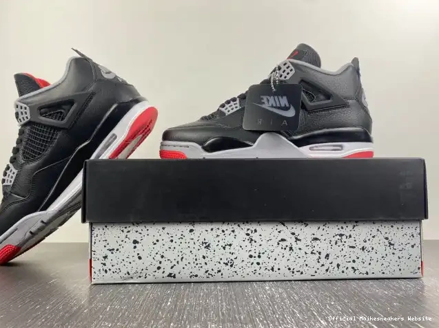 Official Maikesneakers 4 FV5029-006 Jordan Bred Air Reimagined 0408